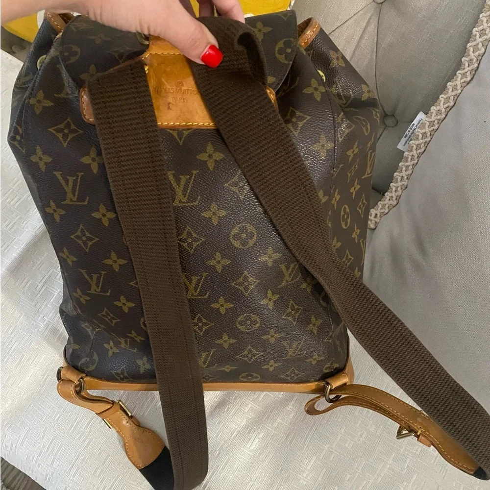Louis Vuitton Brown Monogram Backpack with Vachetta Leather - Picture 2 of 2